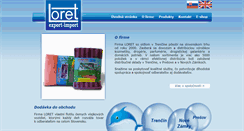 Desktop Screenshot of loret.sk