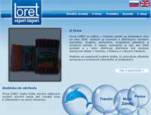 Tablet Screenshot of loret.sk